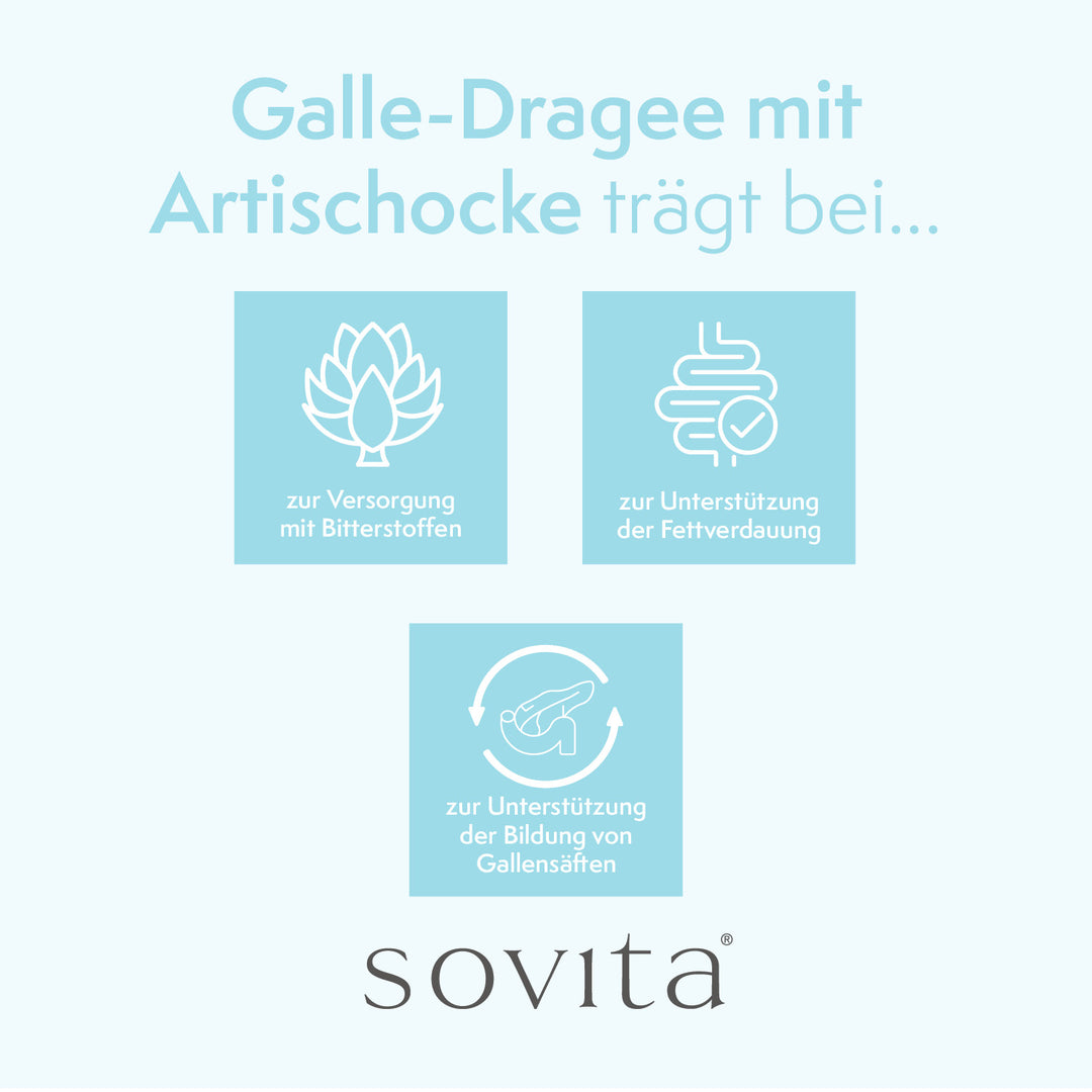 sovita Galle-Dragee mit Artischocke