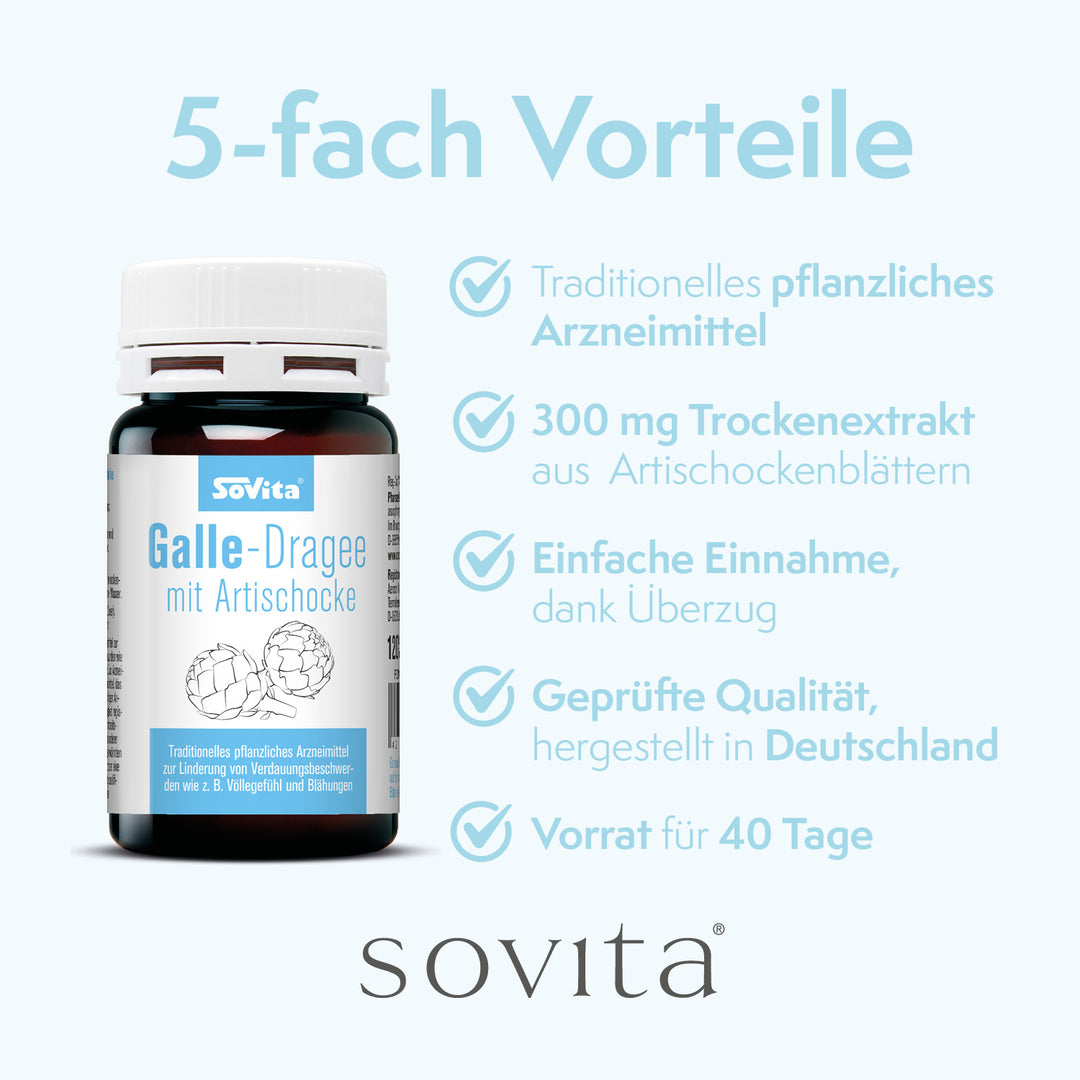 sovita Galle-Dragee mit Artischocke