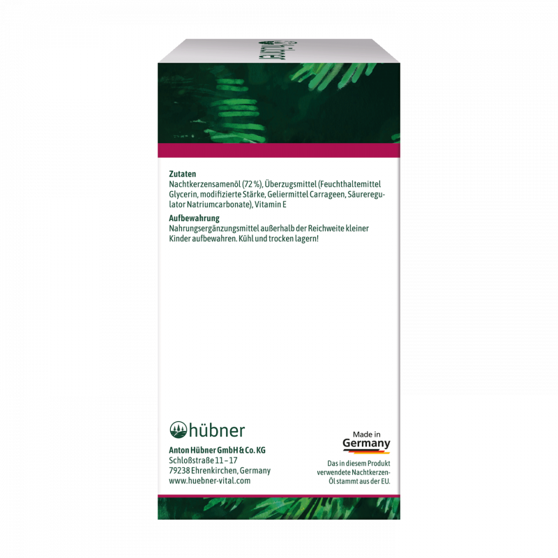 Hübner Nachtkerzen Öl Kompakt 1000 mg (90 Stk.)