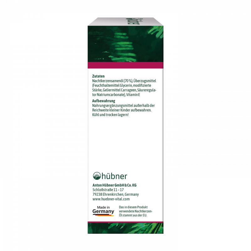 Hübner Nachtkerzen Öl Kompakt 500 mg (60 Stk.)