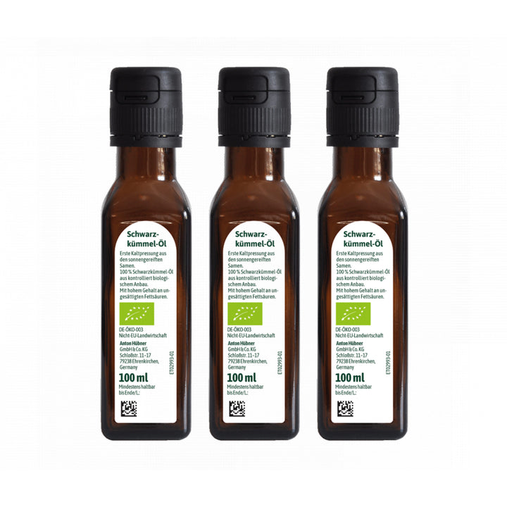 Hübner Schwarzkümmel-Öl - 3er Pack (je 100 ml)