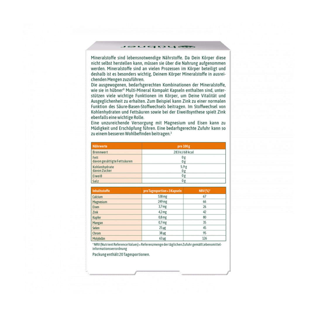 Hübner Multi Mineral Kompakt (60 Stk.)