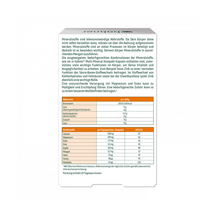 Hübner Multi Mineral Kompakt (60 Stk.)