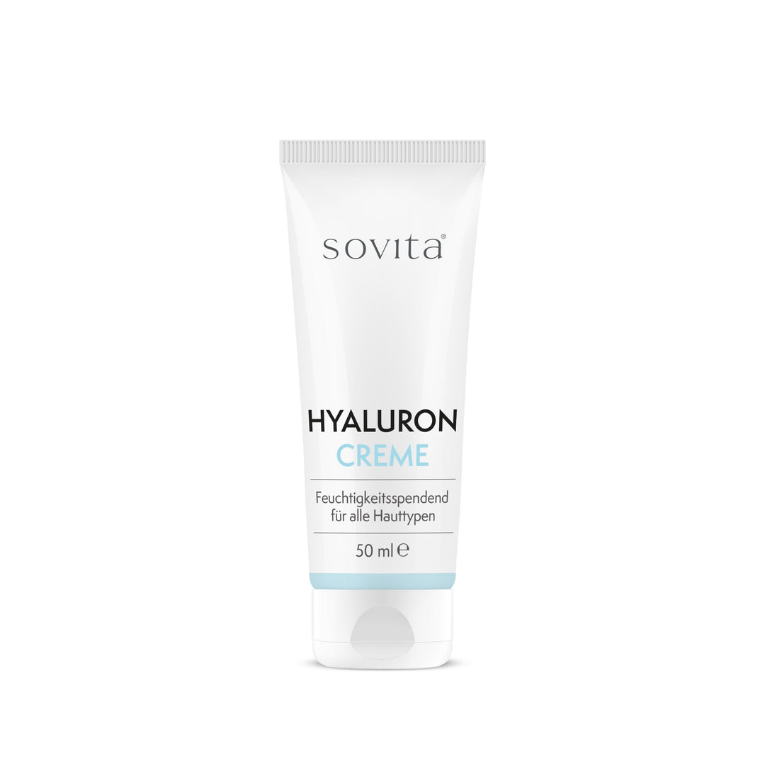 Abbildung der sovita Hyaluron Creme 50 ml – feuchtigkeitsspendend für alle Hauttypen.