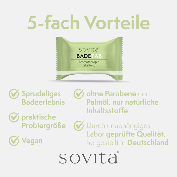 sovita Badetab Aromatherapie "Erkältung"