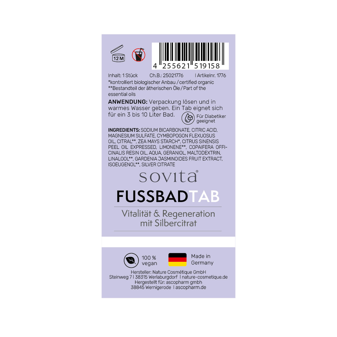 sovita Bade- & Fußbad Pflege-Set (4er Set)