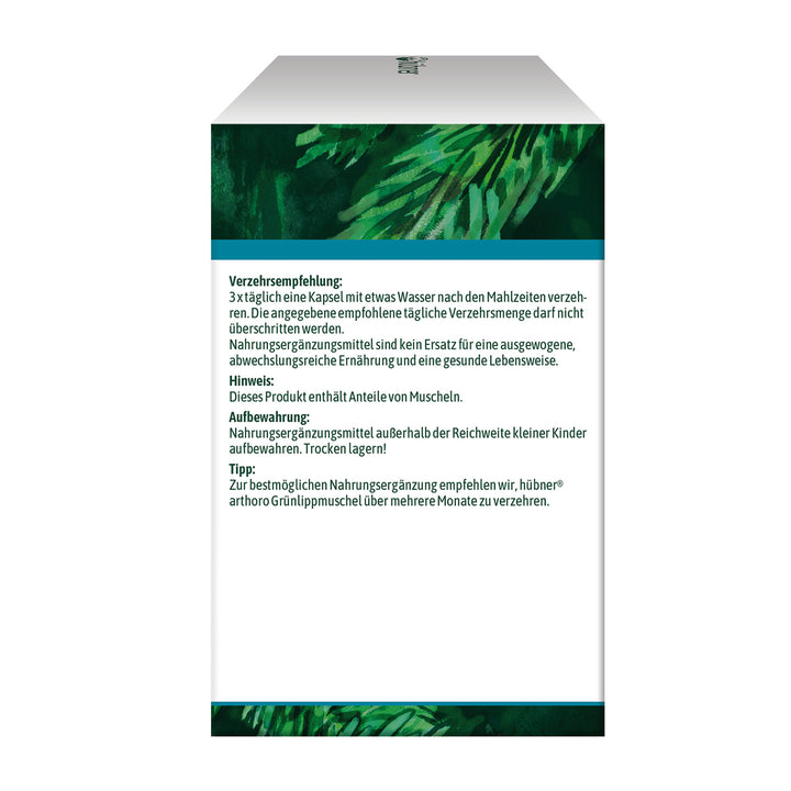 Hübner arthoro Grünlippmuschel (180 Stk.)