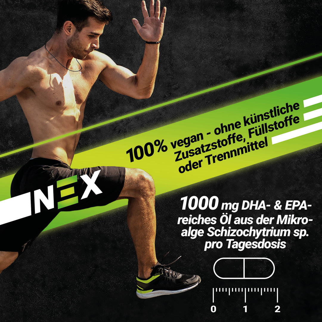 NEX Omega 3 Algenöl Kapseln