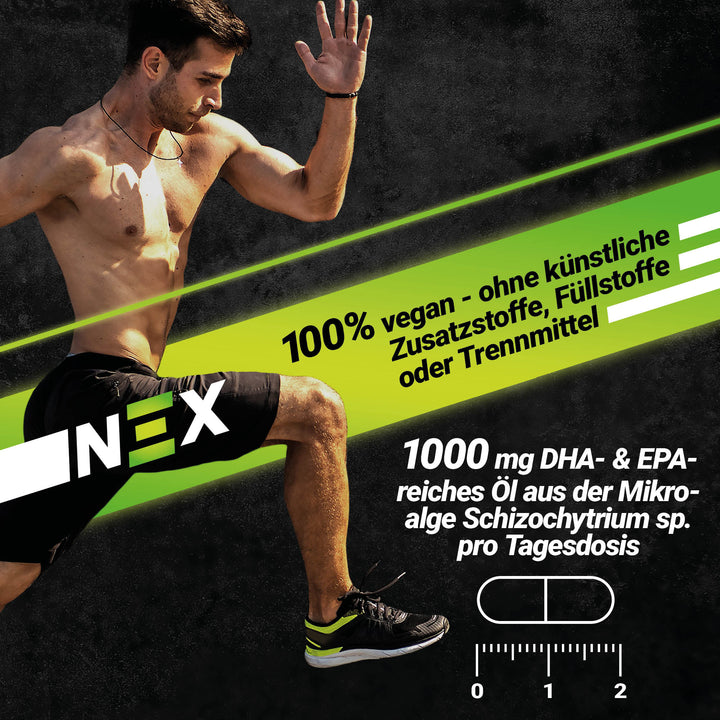 NEX Omega 3 Algenöl Kapseln