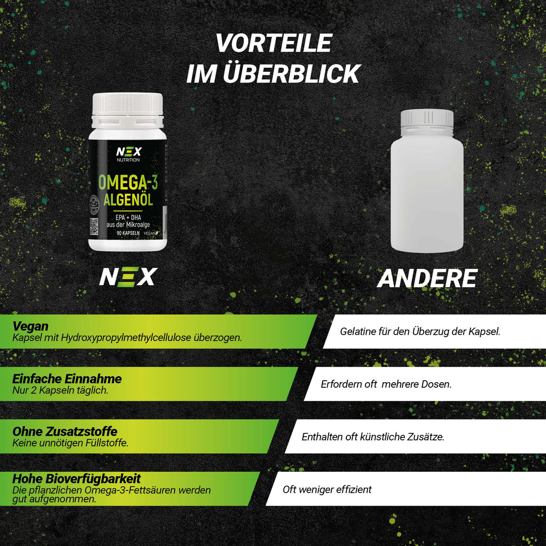 NEX Omega 3 Algenöl Kapseln