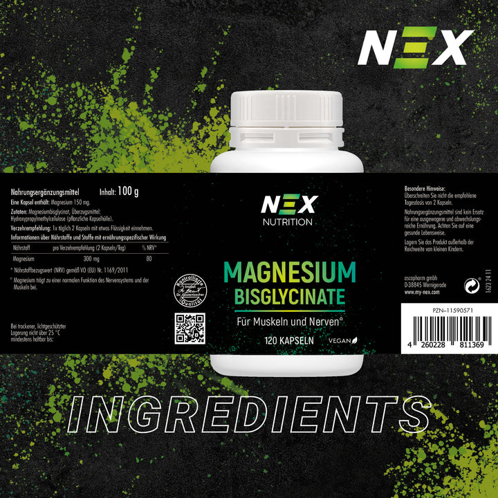 NEX Magnesium Bisglycinate Kapseln