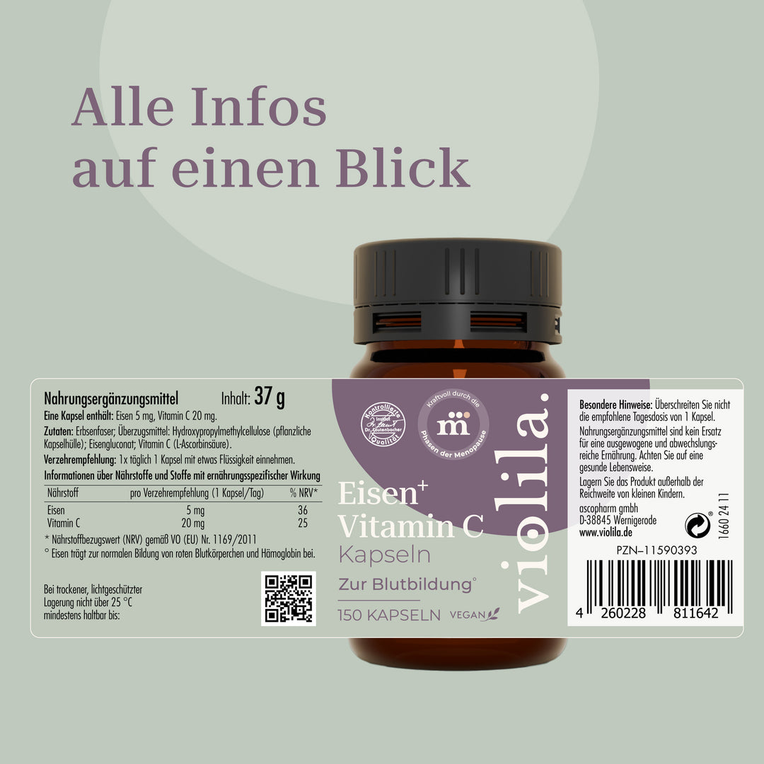 violila Eisen⁺ Vitamin C Kapseln