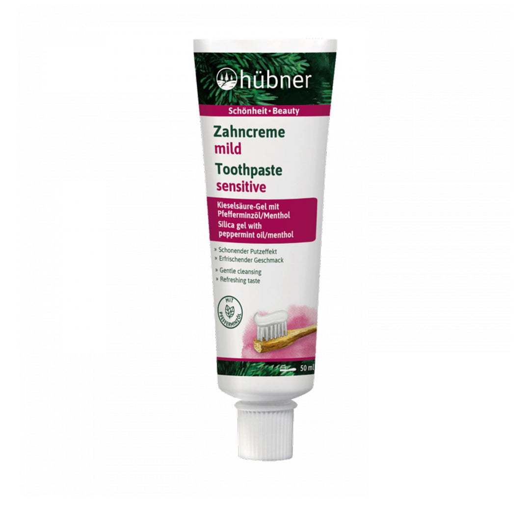 Hübner Zahncreme mild mit Pfefferminz (50 ml)