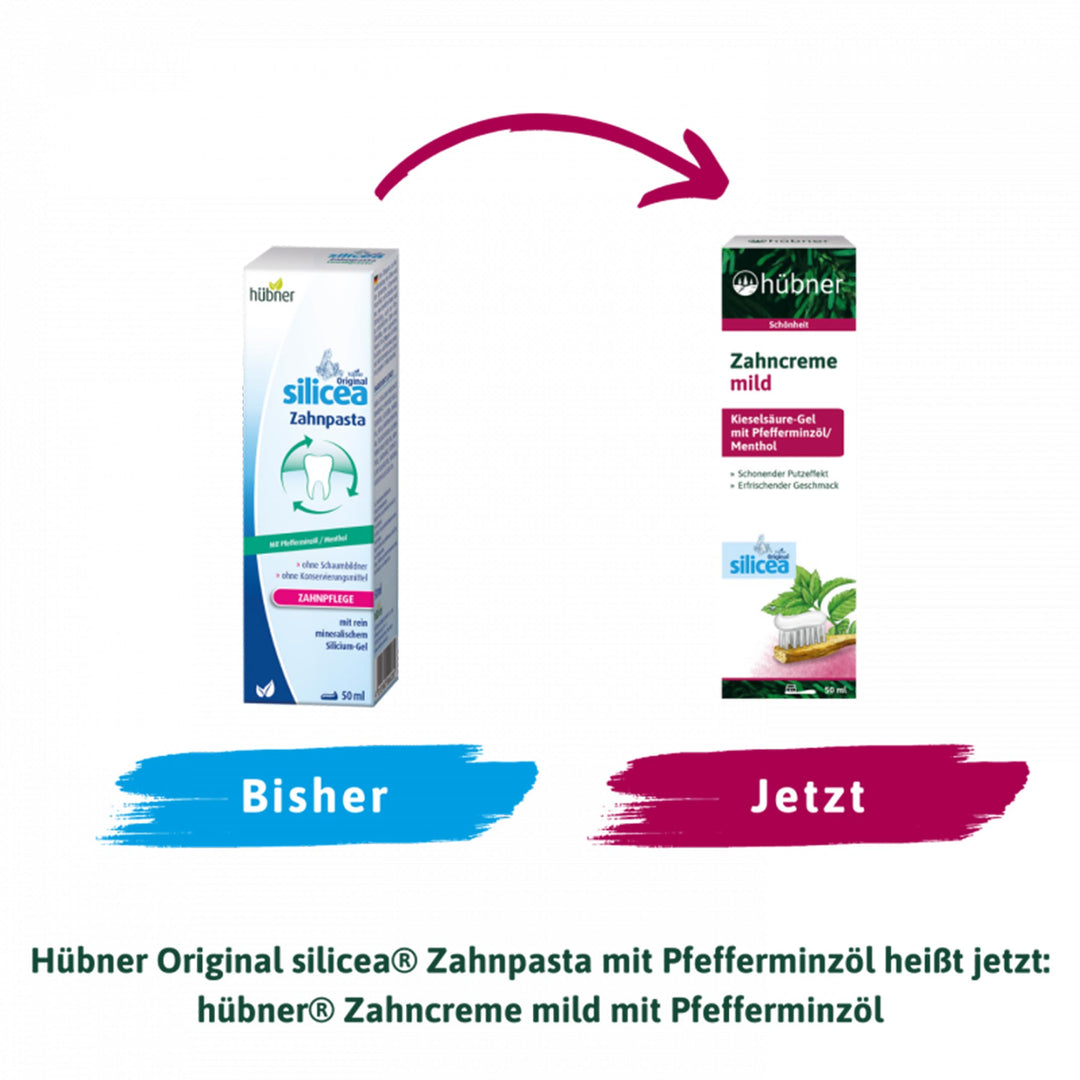Hübner Zahncreme mild mit Pfefferminz (50 ml)