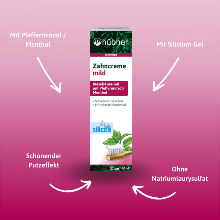 Hübner Zahncreme mild mit Pfefferminz (50 ml)