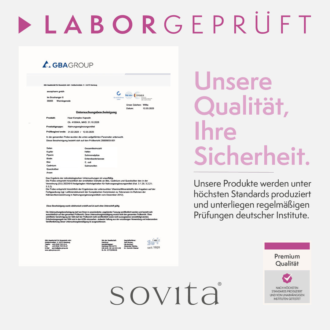 sovita Haar-Komplex Kapseln