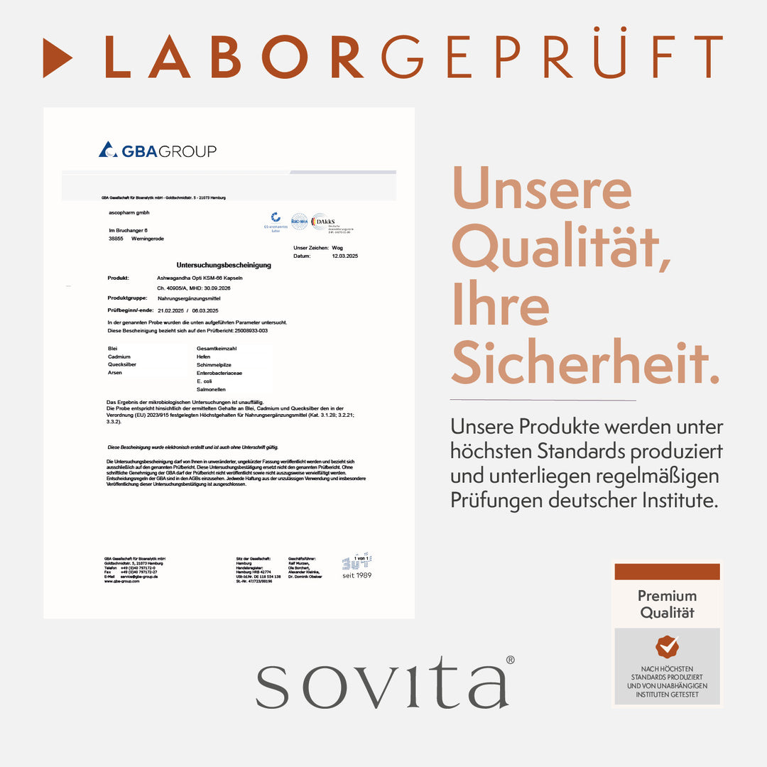 sovita Ashwagandha Opti KSM-66 Kapseln