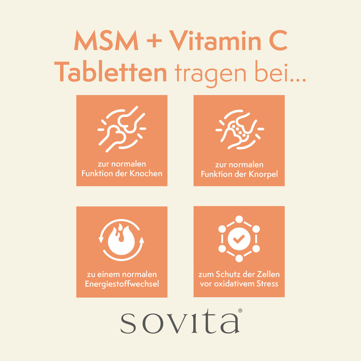 sovita MSM + Vitamin C Tabletten