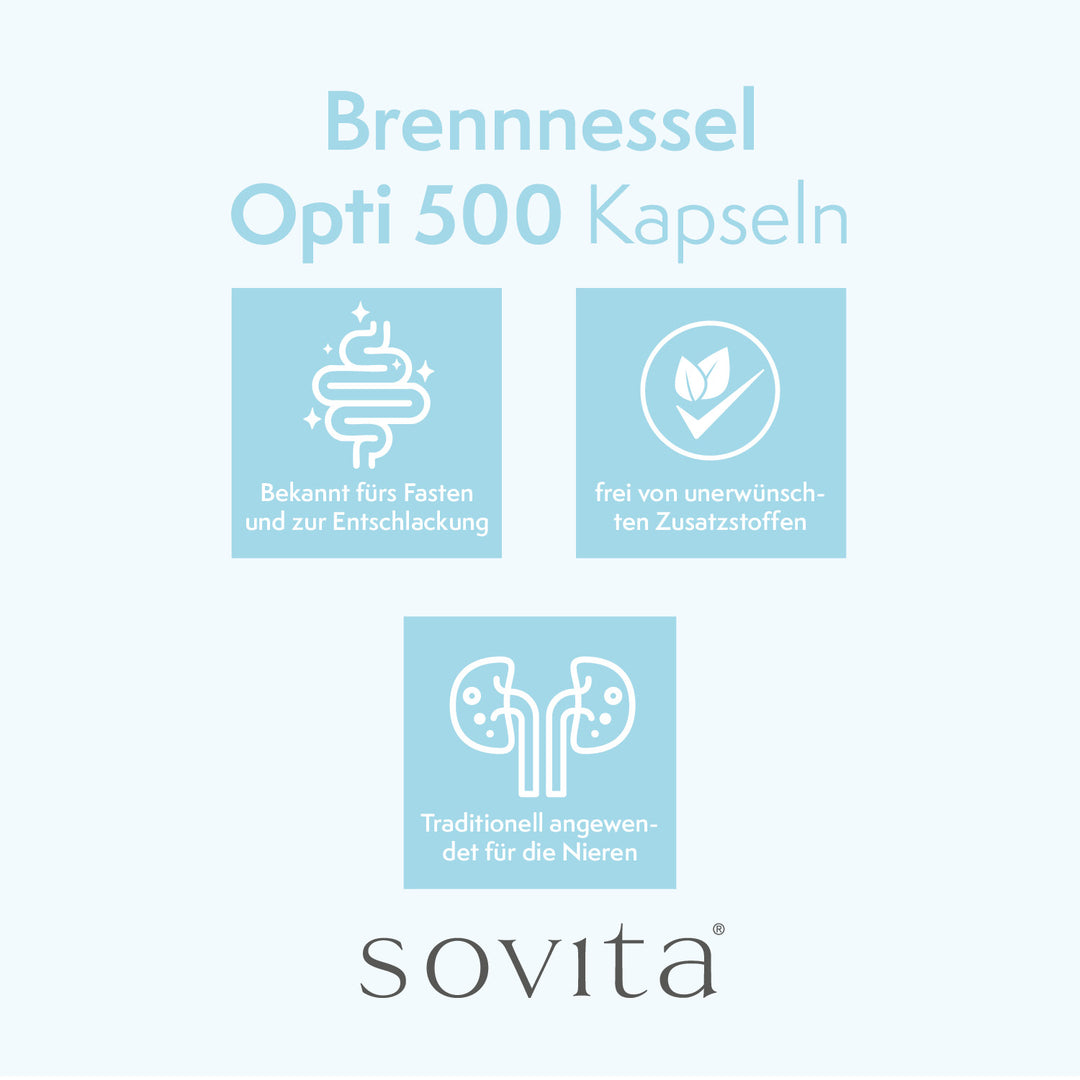 sovita Brennnessel Opti 500 Kapseln