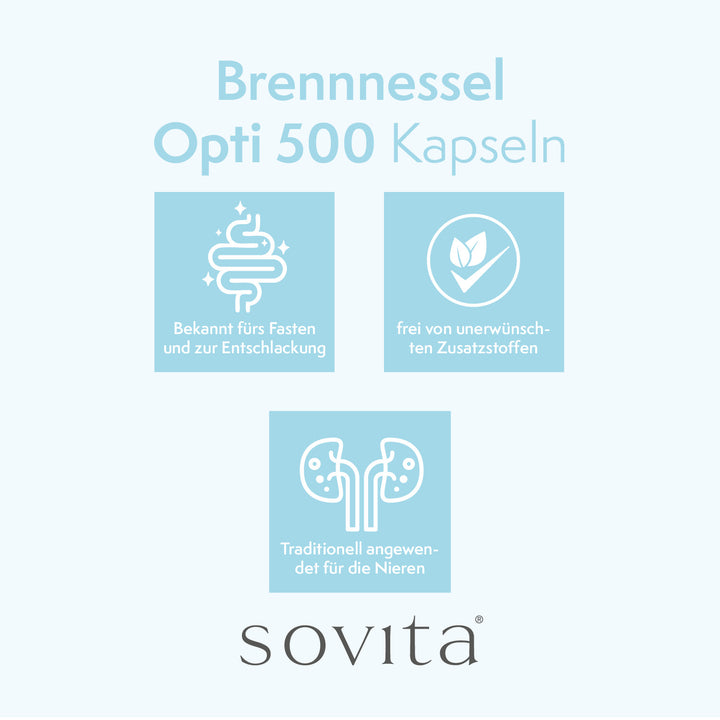 sovita Brennnessel Opti 500 Kapseln