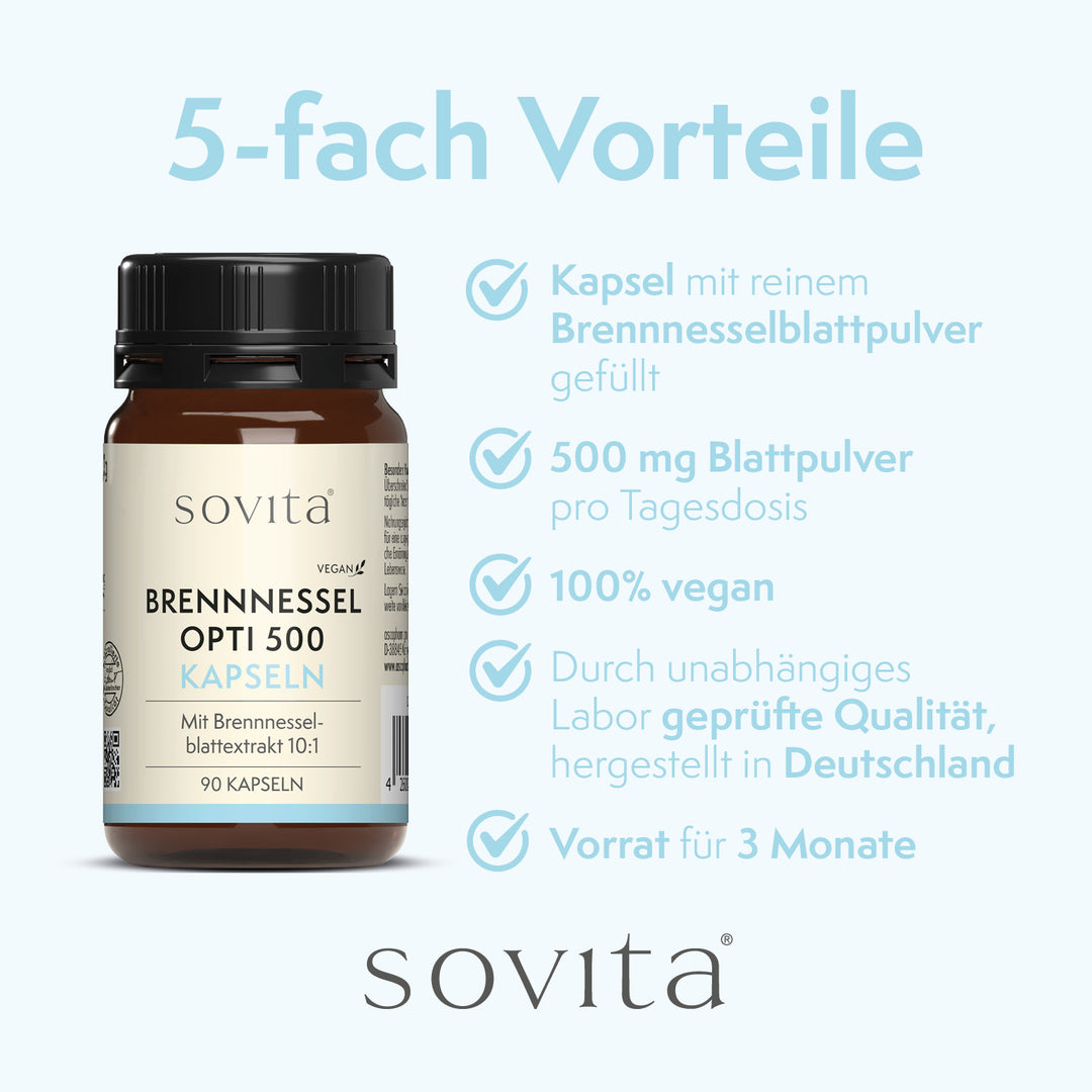sovita Brennnessel Opti 500 Kapseln