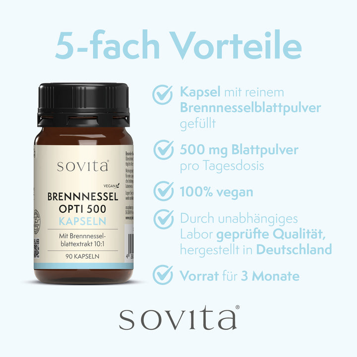 sovita Brennnessel Opti 500 Kapseln