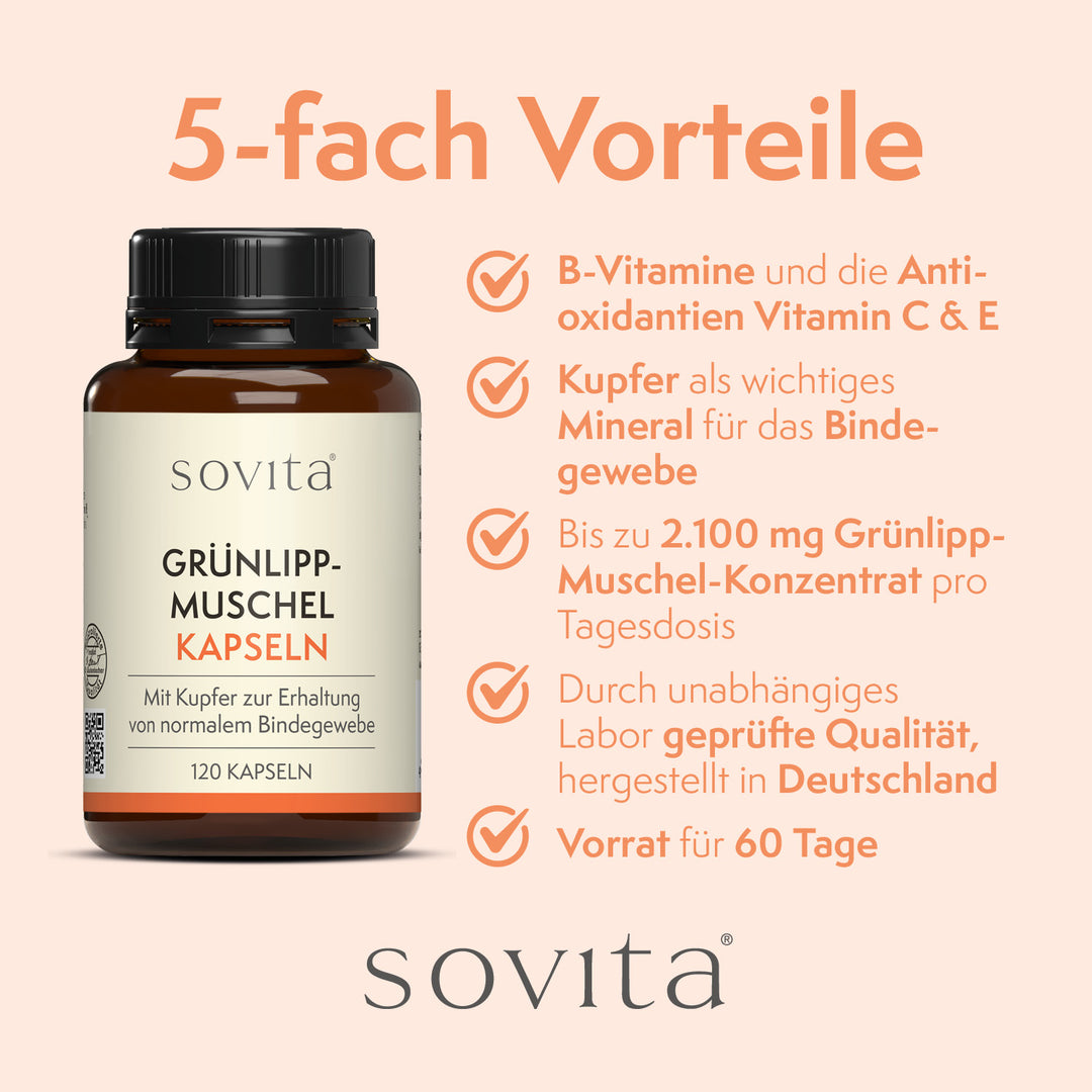 sovita Grünlippmuschel Kapseln