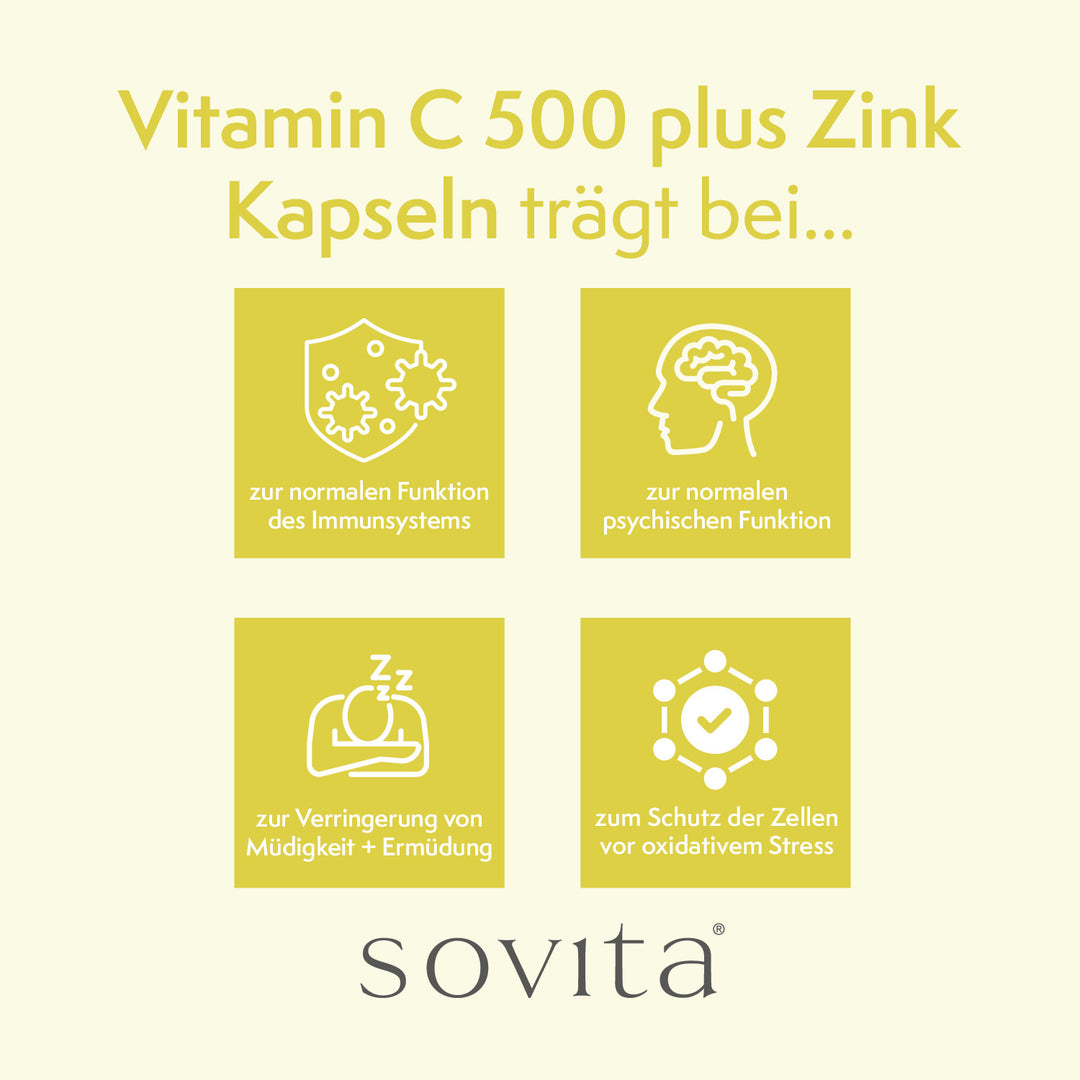 sovita Vitamin C 500 Plus Zink Kapseln