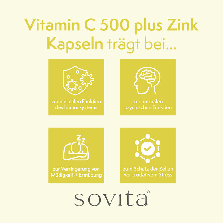 sovita Vitamin C 500 Plus Zink Kapseln