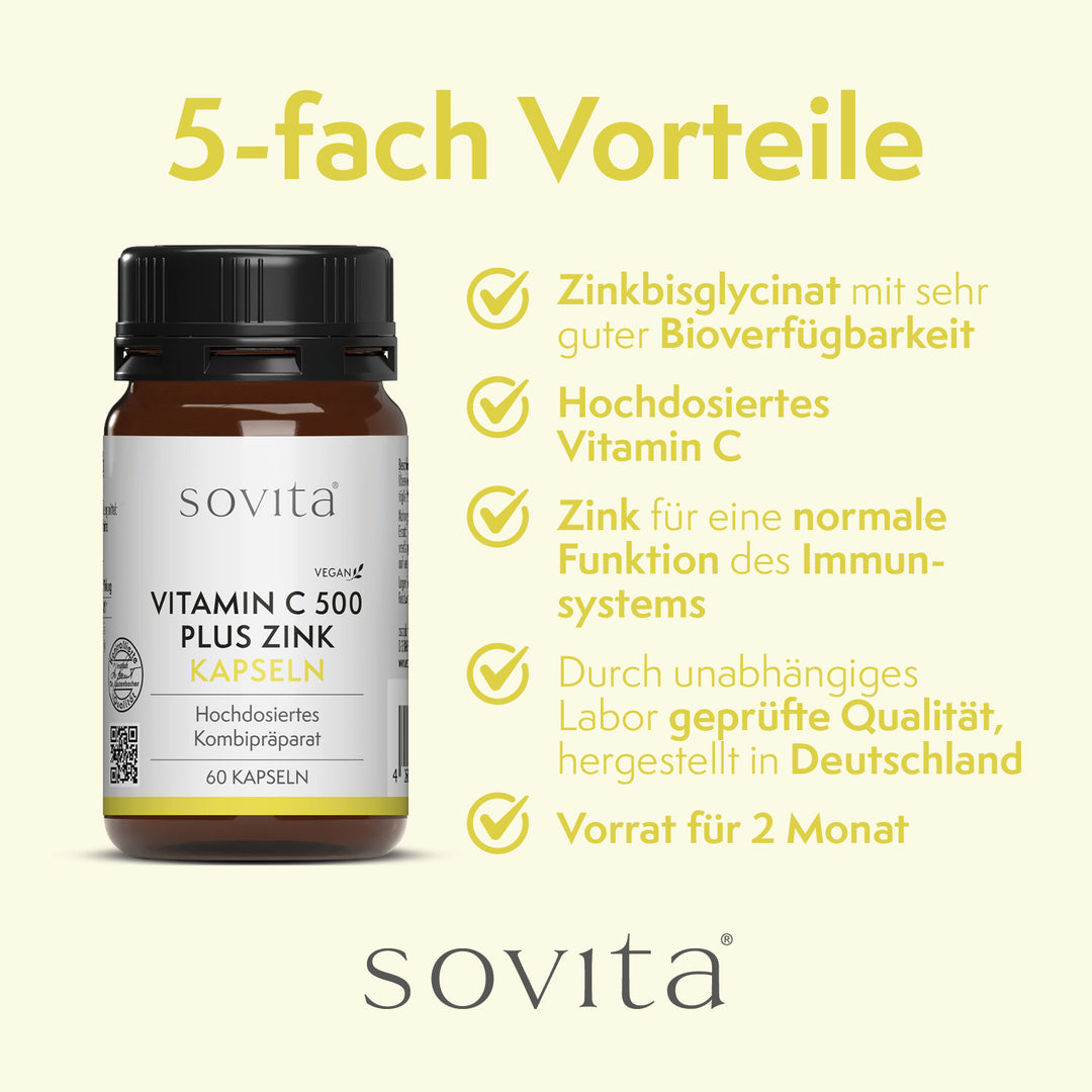 sovita Vitamin C 500 Plus Zink Kapseln