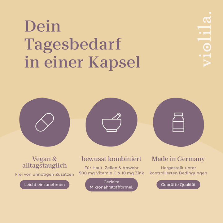 violila Vitamin C Plus Zink Kapseln