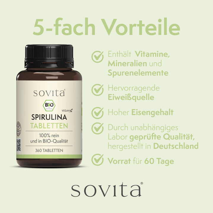 sovita BIO Spirulina 500mg Tabletten