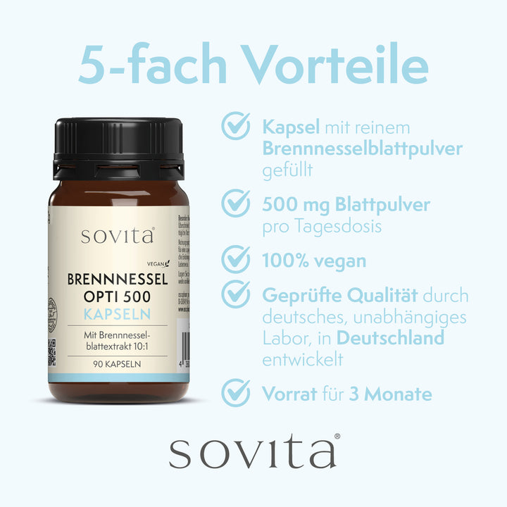 sovita Brennnessel Opti 500 Kapseln