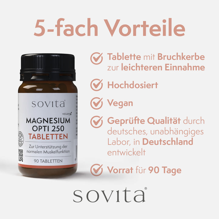 sovita Magnesium Opti 250 Tabletten