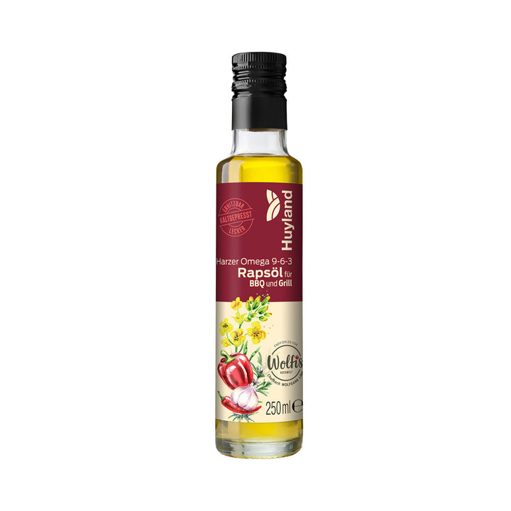 Huyland Harzer Rapsöl für BBQ und Grill (250 ml)