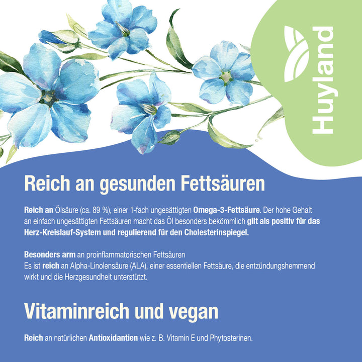 Huyland Harzer Bio Gold-Leinöl (250 ml)