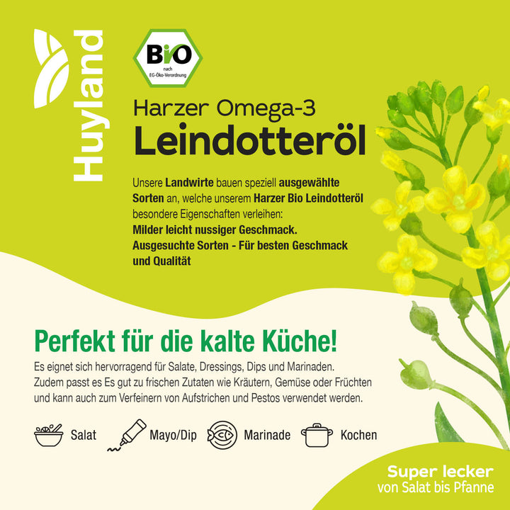 Huyland Harzer Bio Leindotteröl (250 ml)