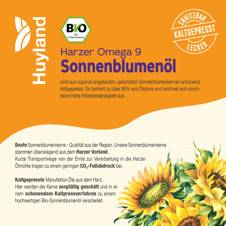Huyland Harzer Bio Sonnenblumenöl