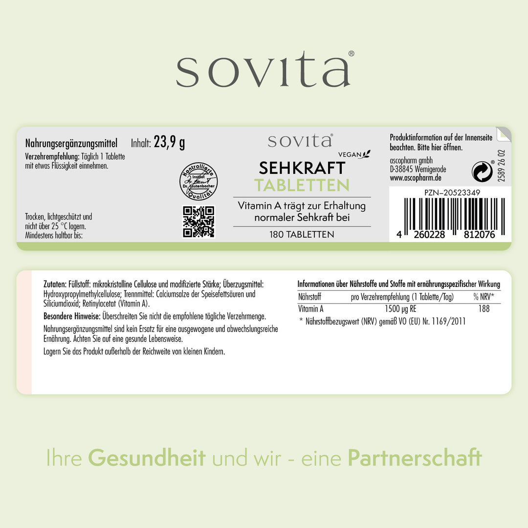 sovita Sehkraft Tabletten
