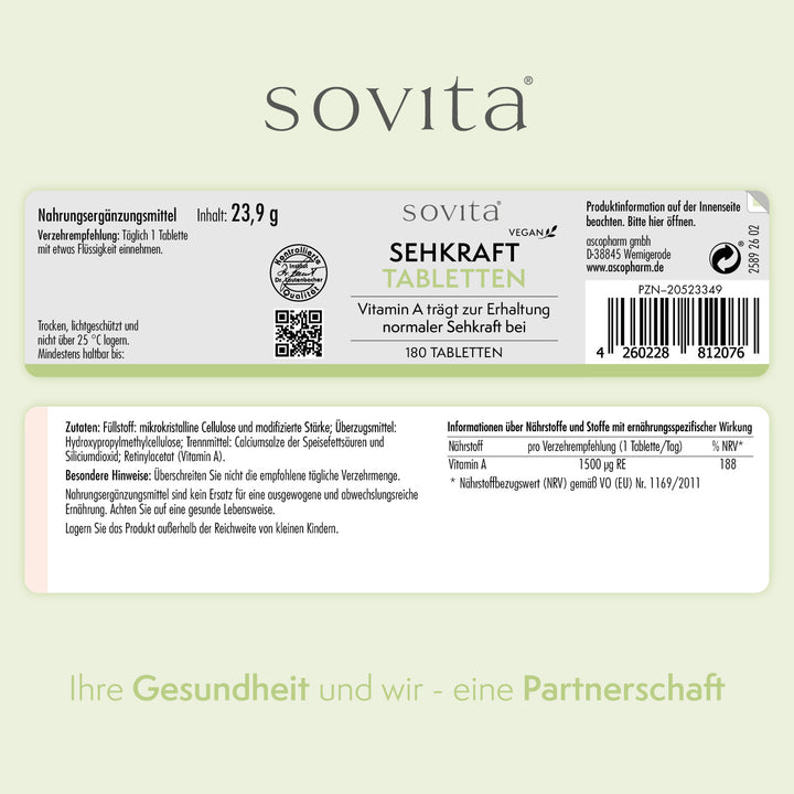 sovita Sehkraft Tabletten