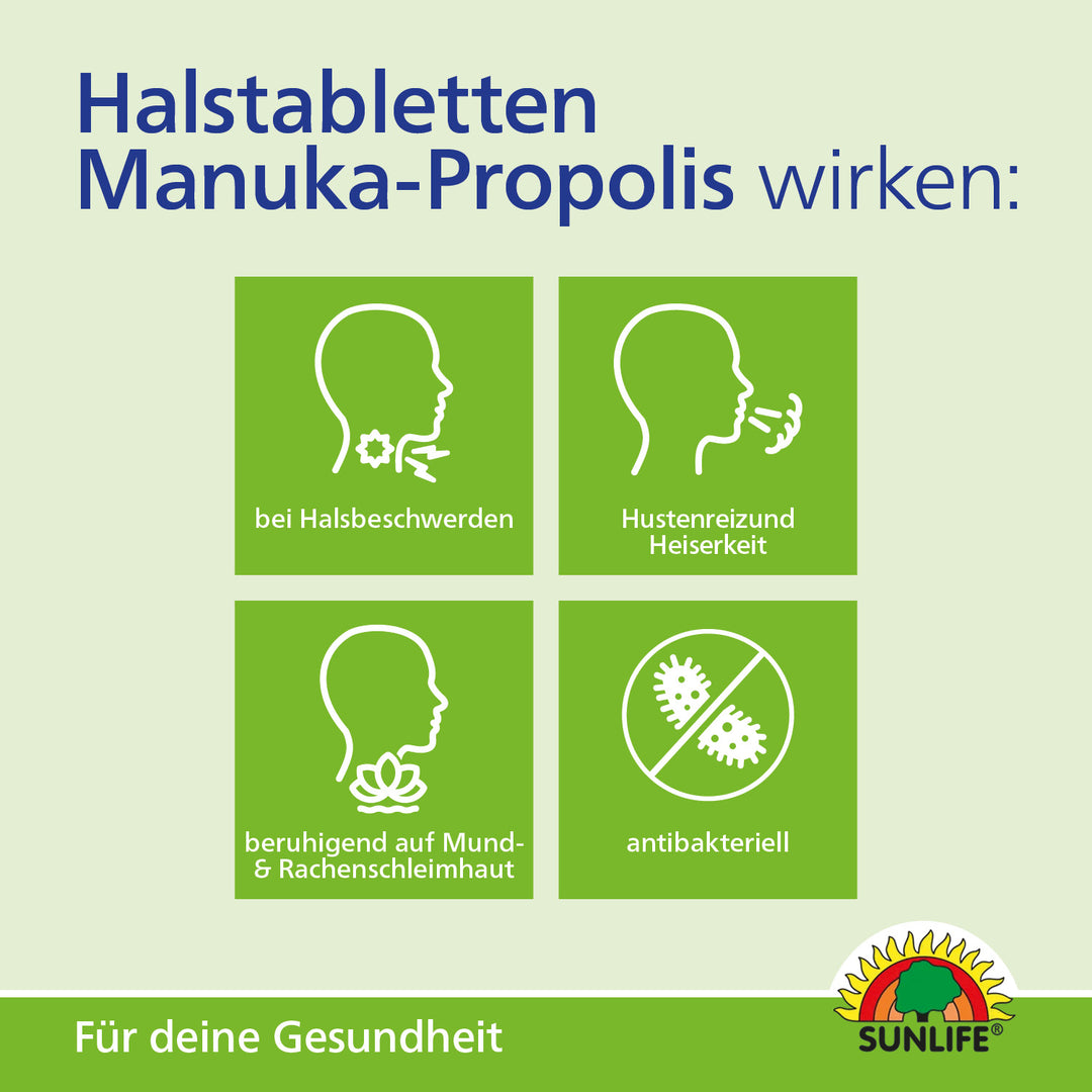SUNLIFE Manuka-Propolis Lutschtabletten (24 Stk.)
