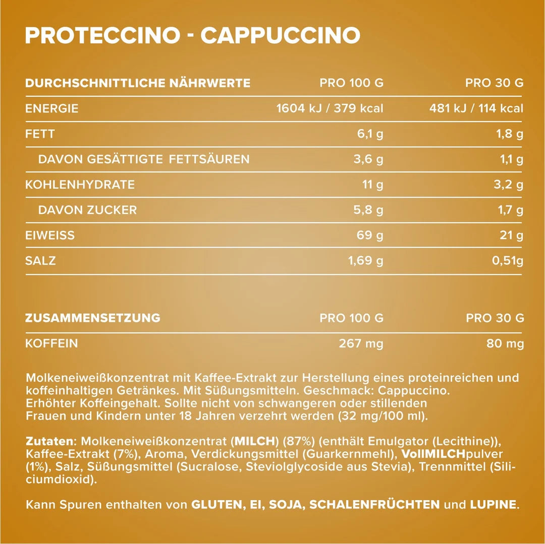 IronMaxx - Proteccino Cappuccino Flavour (500 g Beutel)