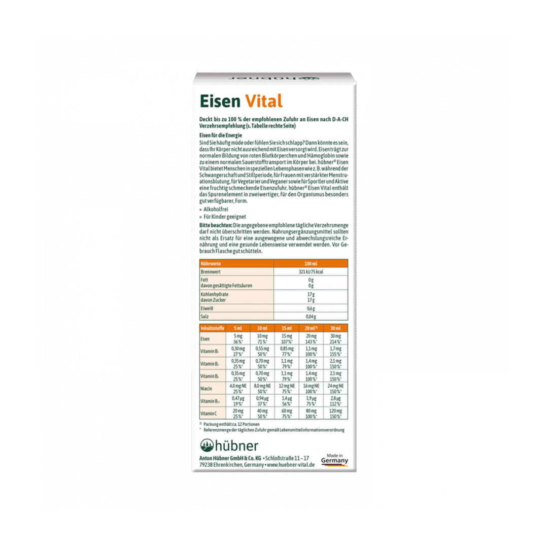 Hübner Eisen Vital - Trinksaft (250 ml)
