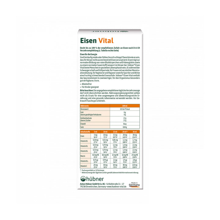 Hübner Eisen Vital - Trinksaft (250 ml)