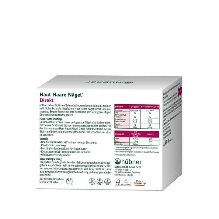 Hübner Haut-Haare-Nägel Direkt Aprikose (30 Stk.)