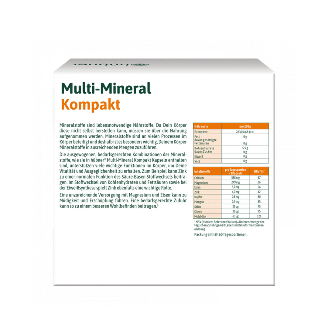 Hübner Multi-Mineral Kompakt (180 Stk.)